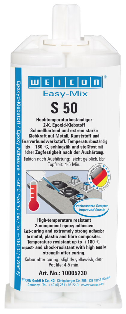 Easy-Mix 易混合型 S 50 | 用于快速维修维护工作的耐高温环氧树脂粘合剂