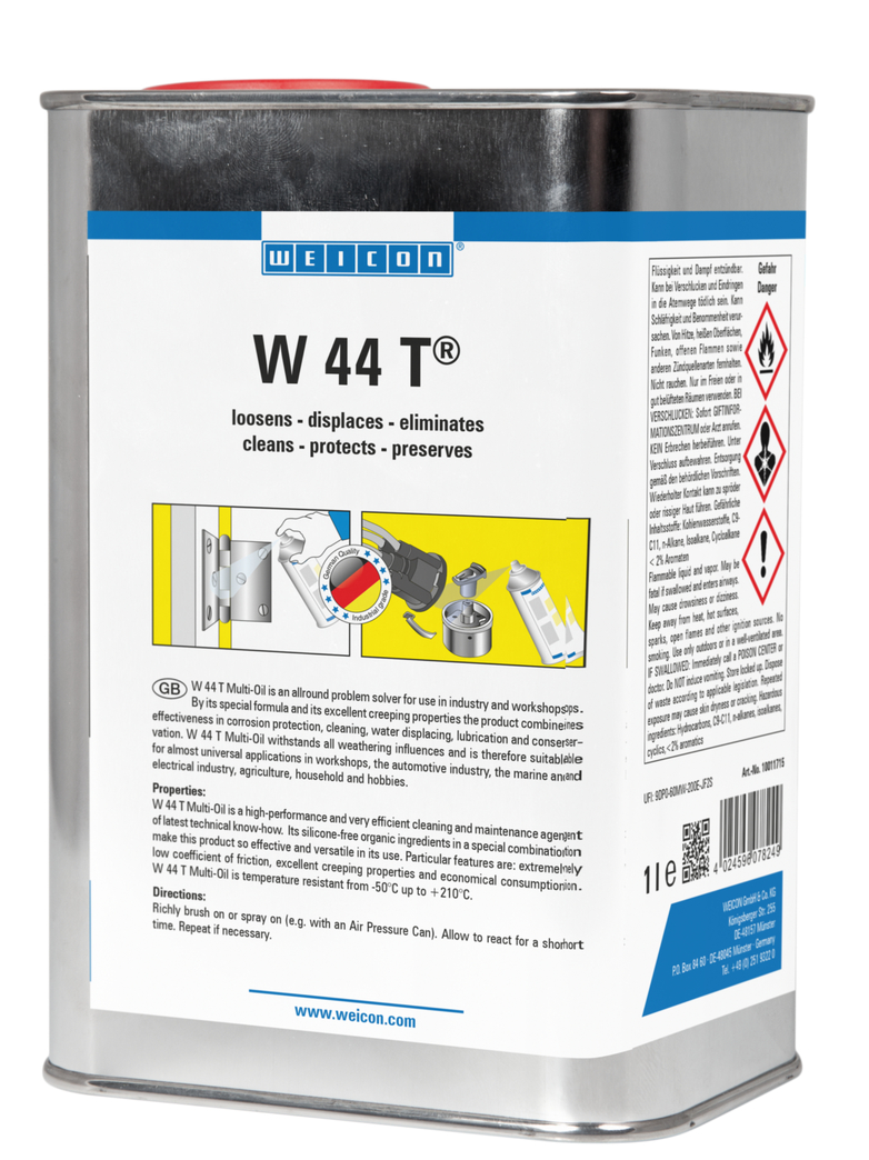 W 44 T® 万用防锈润滑剂 | 五倍功效的润滑油与多功能油