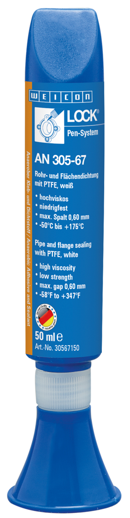 WEICON螺纹锁固胶 AN 305-67 | with PTFE, low viscosity