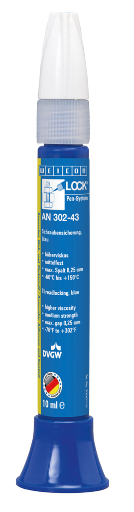 WEICONLOCK® AN 302-43 螺纹锁固胶 | 中等强度，较高粘度，获得饮用水接触许可