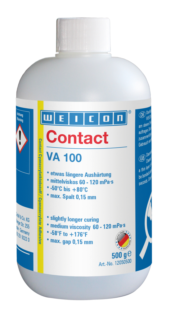 VA 100 氰基丙烯酸酯粘合剂 | instant adhesive for metal, plastic and rubber