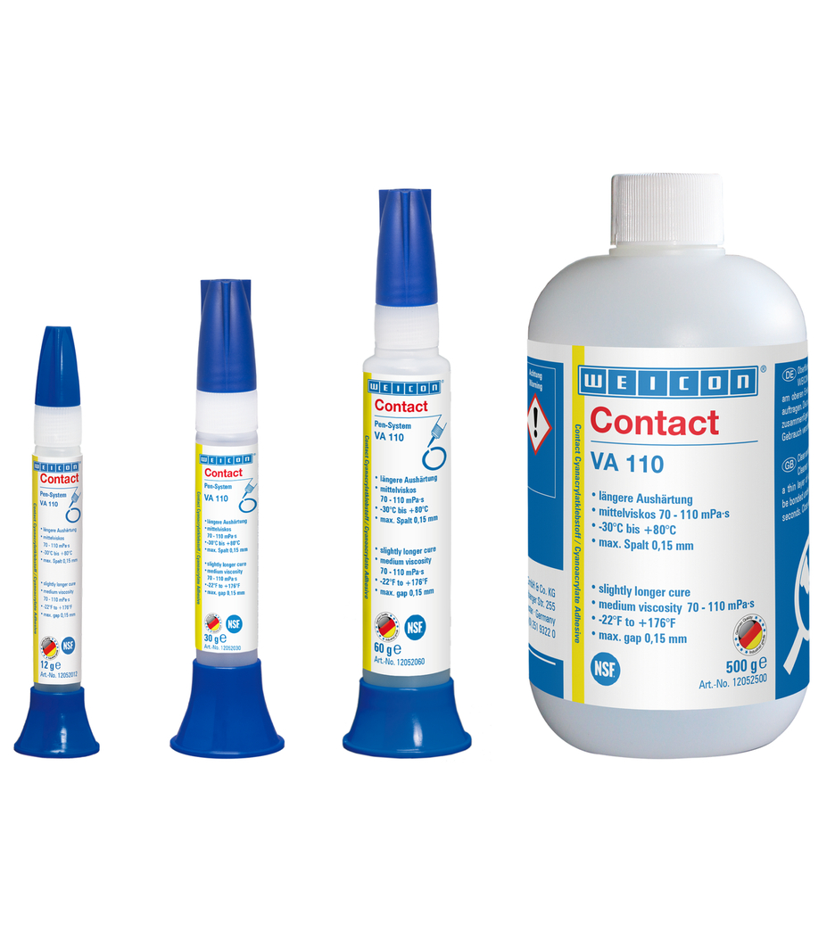 瞬间胶 VA 110 氰基丙烯酸酯粘合剂 | instant adhesive for the food and drinking water sector