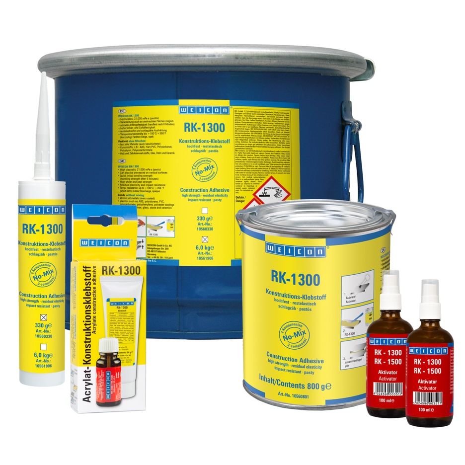 RK-1300 | acrylic structural adhesive, pasty no-mix adhesive