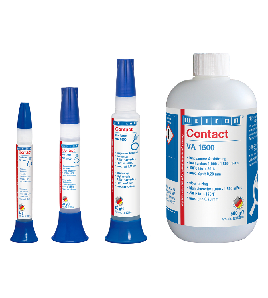 VA 1500 氰基丙烯酸酯粘合剂 | instant adhesive for rubber, metal,  porous and absorbent materials