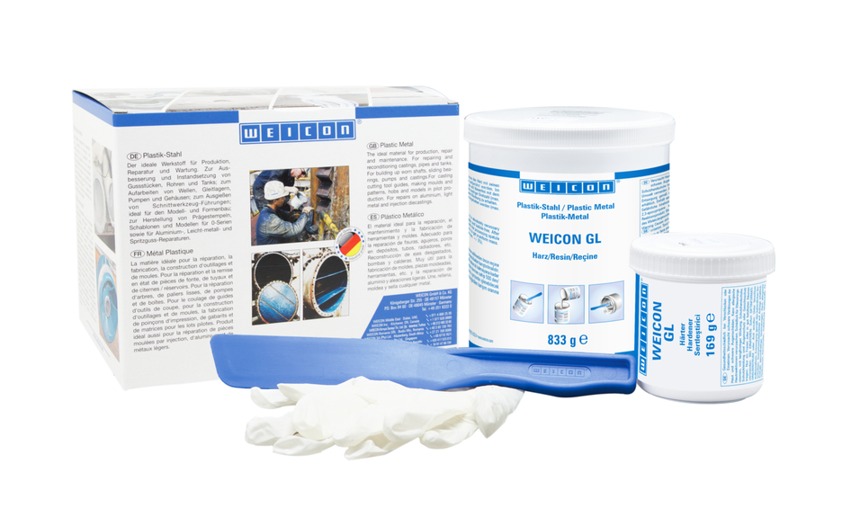WEICON GL | 固化迅速的矿物质填充环氧树脂产品，用作耐磨保护涂层