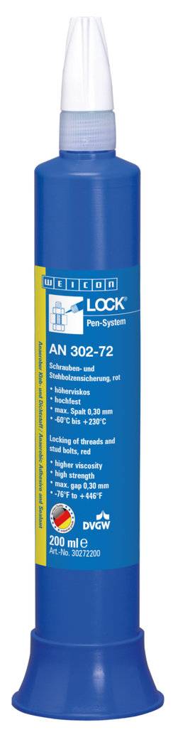 WEICON螺纹锁固胶 AN 302-72 | high strength, higher viscosity, with drinking water approval