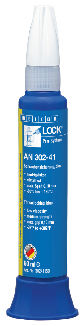 WEICON螺纹锁固胶 AN 302-41 | medium strength, low viscosity