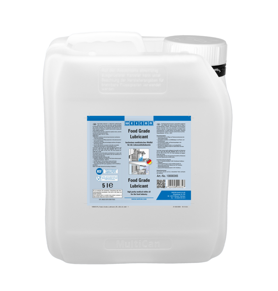 生物环保型工艺液 | NSF H1 等级的食品行业用润滑保养油