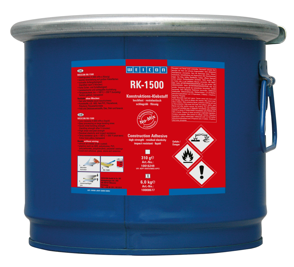RK-1500 | structural acrylic adhesive, liquid no-mix adhesive