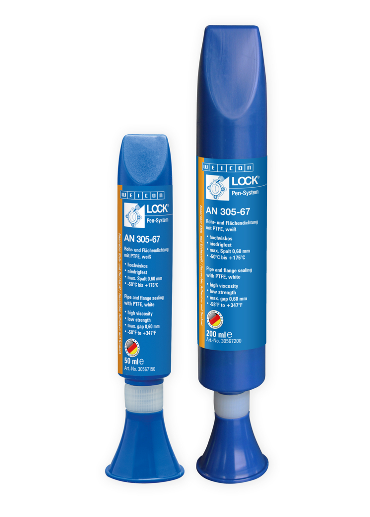 WEICON螺纹锁固胶 AN 305-67 | with PTFE, low viscosity