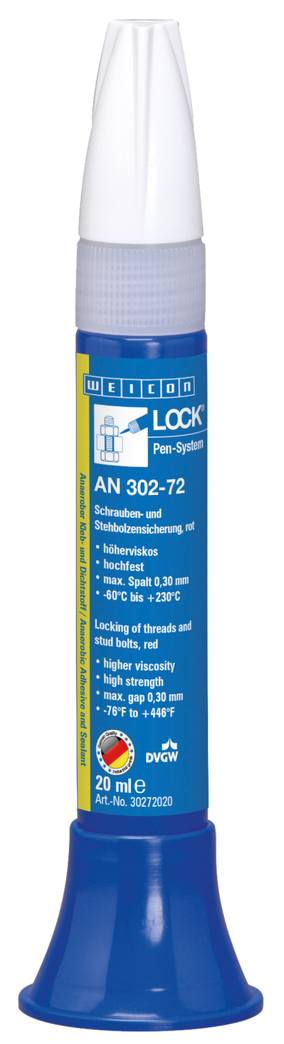 WEICON螺纹锁固胶 AN 302-72 | high strength, higher viscosity, with drinking water approval