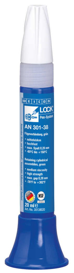 WEICON螺纹锁固胶 AN 301-38 | high strength, medium viscosity