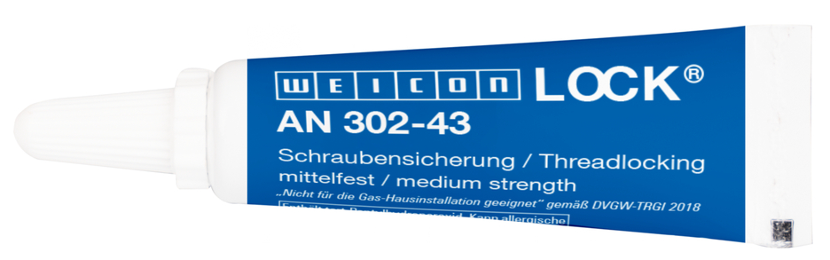 WEICON螺纹锁固胶 AN 302-43 | medium strength, higher viscosity, with drinking water approval