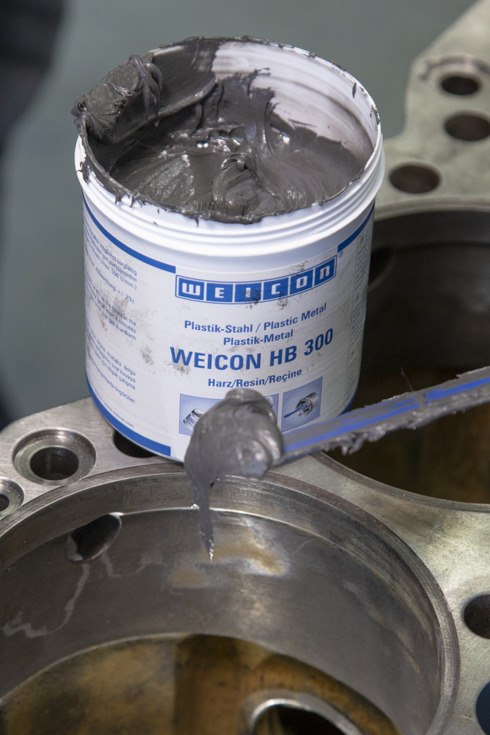 WEICON 耐高温钢铁修补剂 HB 300 | high-temperature-resistant epoxy resin system for repairs and moulding
