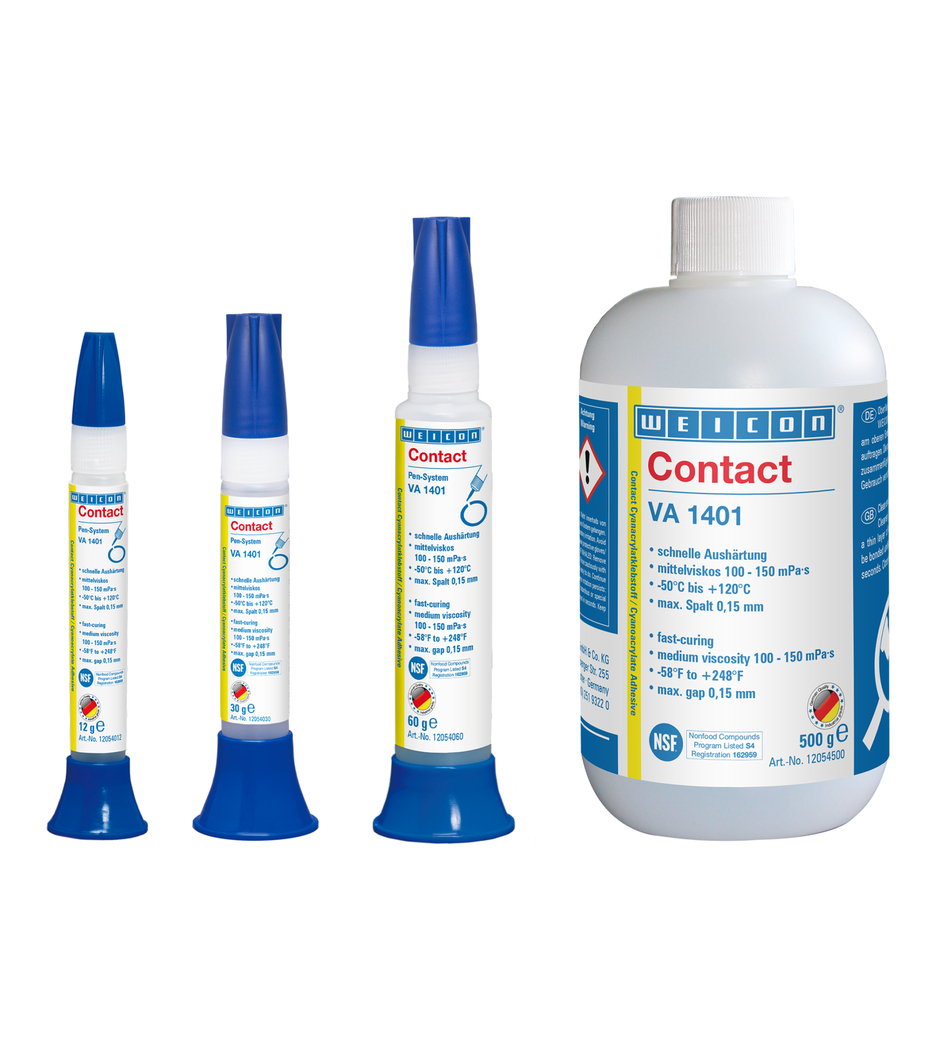 VA 1401 氰基丙烯酸酯粘合剂 | instant adhesive for fabric, foam rubber and large-pored elastomers