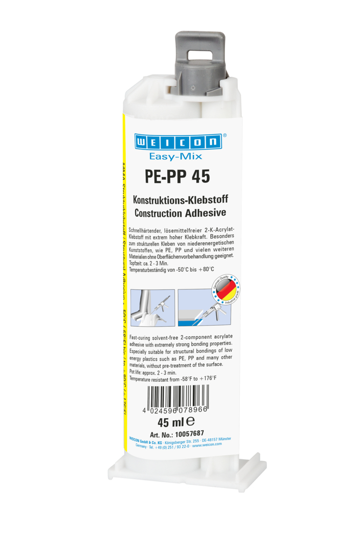 易混合PE-PP 45 | construction adhesive based on methyl acrylate for special plastics