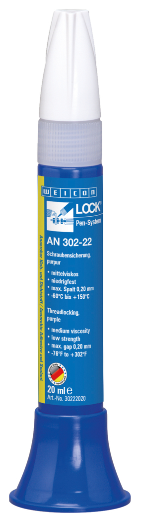 WEICON螺纹锁固胶 AN 302-22 | low strength, medium viscosity