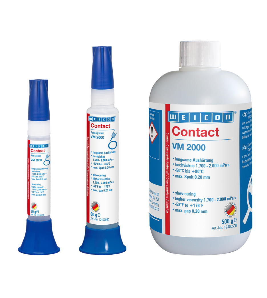 瞬间胶 VM 2000 氰基丙烯酸酯粘合剂 | instant adhesive with high viscosity for metal