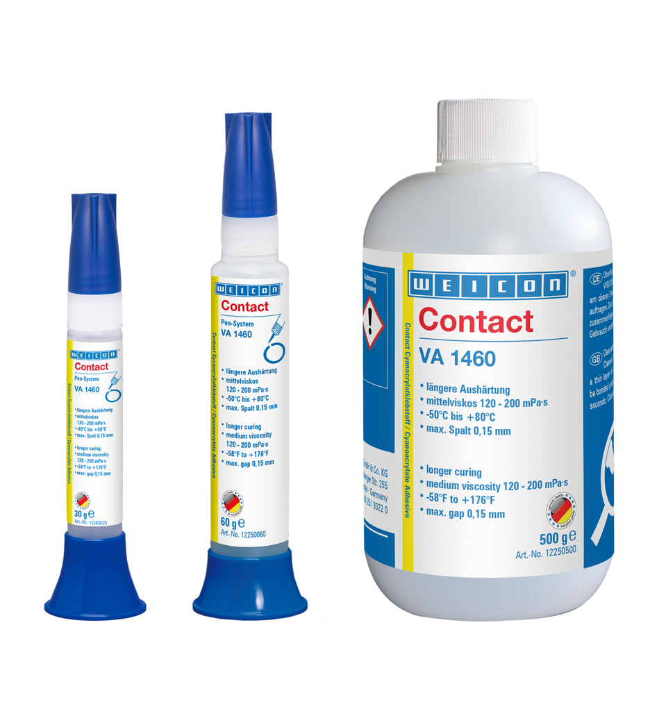 瞬间胶 VA 1460 氰基丙烯酸酯粘合剂 | moisture-resistant instant adhesive with medium viscosity