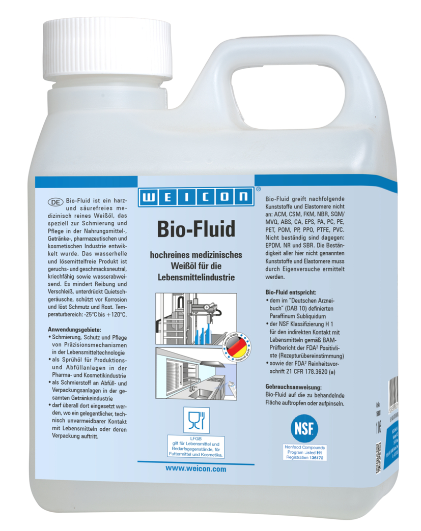 生物环保型工艺液 | lubricating and care oil for the food sector NSF H1