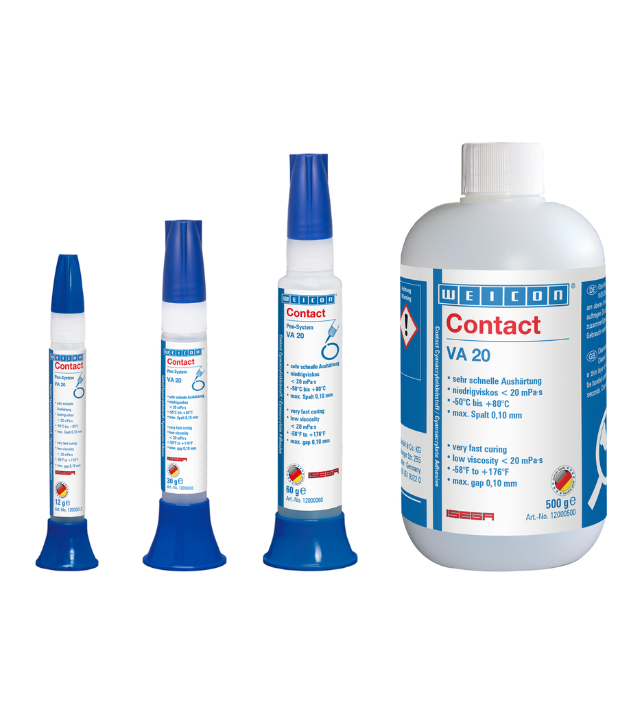 VA 20 氰基丙烯酸酯粘合剂 | instant adhesive for the food sector as well as plastic and rubber
