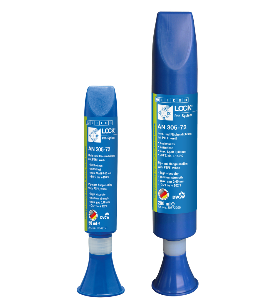WEICON螺纹锁固胶 AN 305-72 | with PTFE, medium strength, with drinking water approval