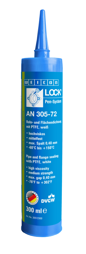 WEICONLOCK® AN 305-72 管螺纹密封胶 | 中等强度，含有 PTFE，获得饮用水接触许可