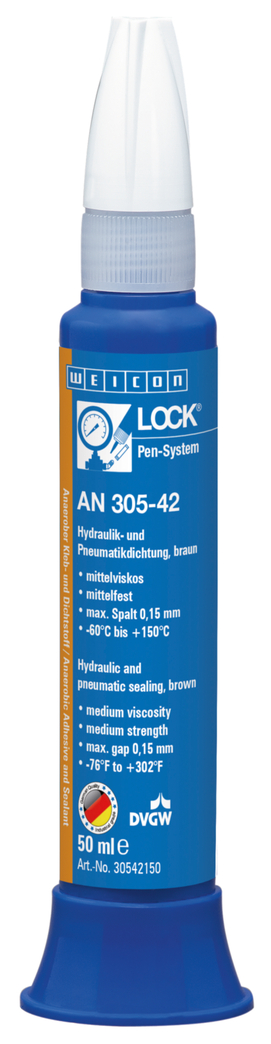 WEICONLOCK® AN 305-42 管螺纹密封胶（液压与气动密封胶） | 中等强度，获德国 DVGW 认证许可