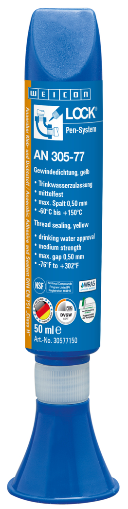 WEICON螺纹锁固胶 AN 305-77 | medium strength, with drinking water approval