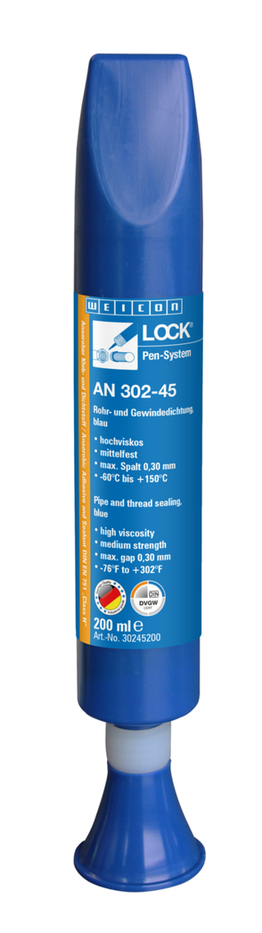 WEICON螺纹锁固胶 AN 302-45 | for coarse threads, medium strength, with DVGW approval