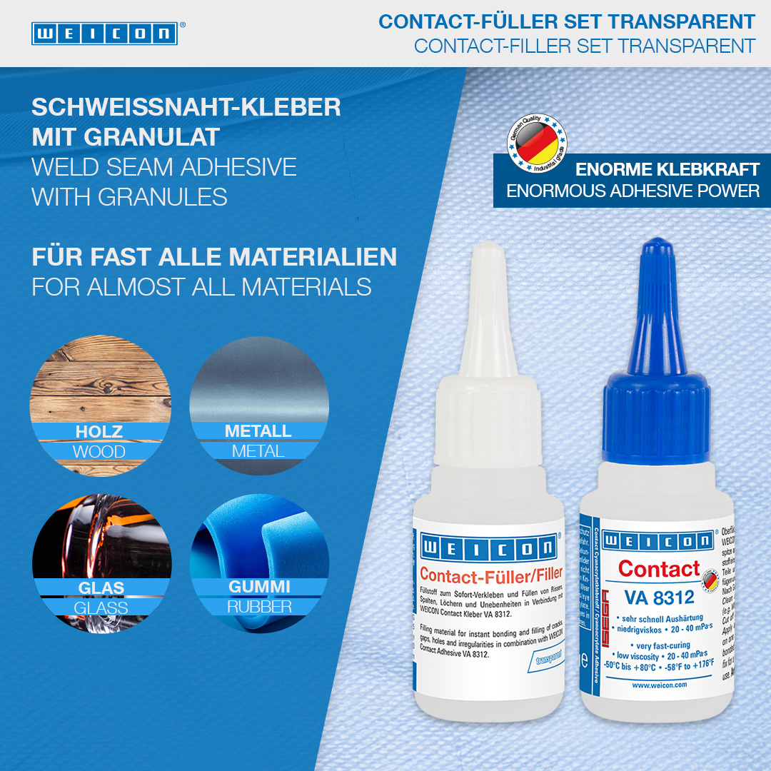 ‌瞬间胶填充剂套装 | transparent special filler and cyanoacrylate adhesive Contact VA 8312