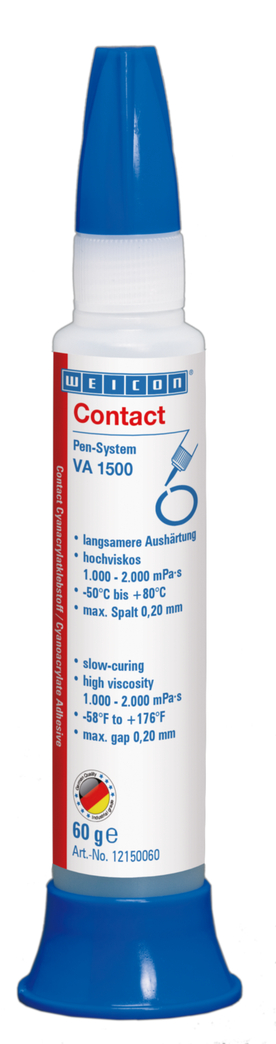 VA 1500 氰基丙烯酸酯粘合剂 | instant adhesive for rubber, metal,  porous and absorbent materials