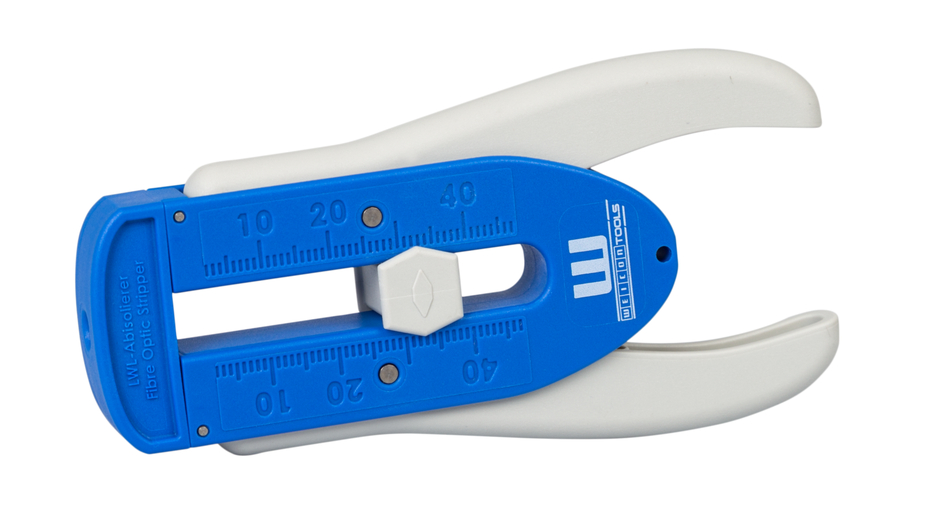 光纤剥线钳 | for stripping fibre optic cables Ø 0,125 mm I precise work due to adjustable length stop from 5 - 45 mm