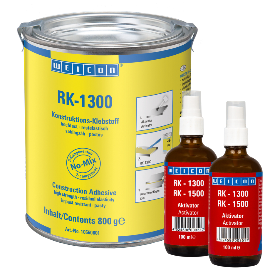 RK-1300 | 丙烯酸结构胶，膏状免混粘合剂