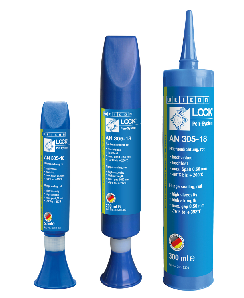 WEICON螺纹锁固胶 AN 305-18 | for large gap bridging, high strength, high viscosity