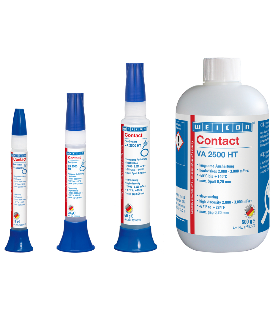 VA 2500 HT氰基丙烯酸酯粘合剂 | high-viscosity instant adhesive, high-temperature-resistant up to 140°C