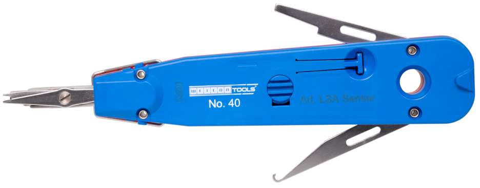 LSA Sensor No. 40 | LSA punch-down tool incl. a sensor for tracing the wire end position LSA Sensor No. 40 | LSA punch-down tool incl. a sensor for tracing the wire end position