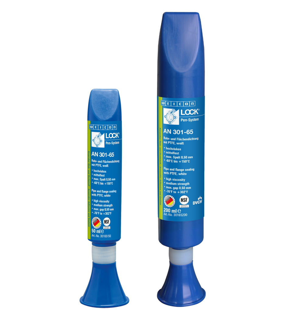 WEICON螺纹锁固胶 AN 301-65 | with PTFE, medium strength, with drinking water approval