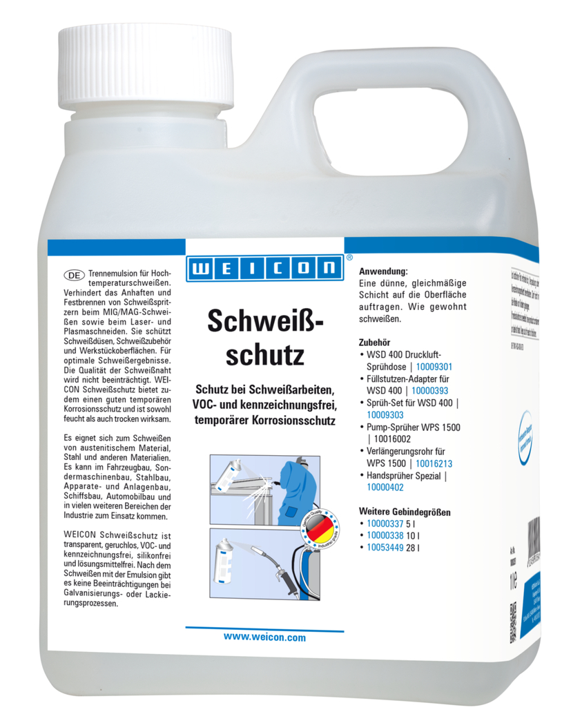 焊接保护剂/防飞溅剂环保型 | 焊接作业中无VOC且无标签的保护剂