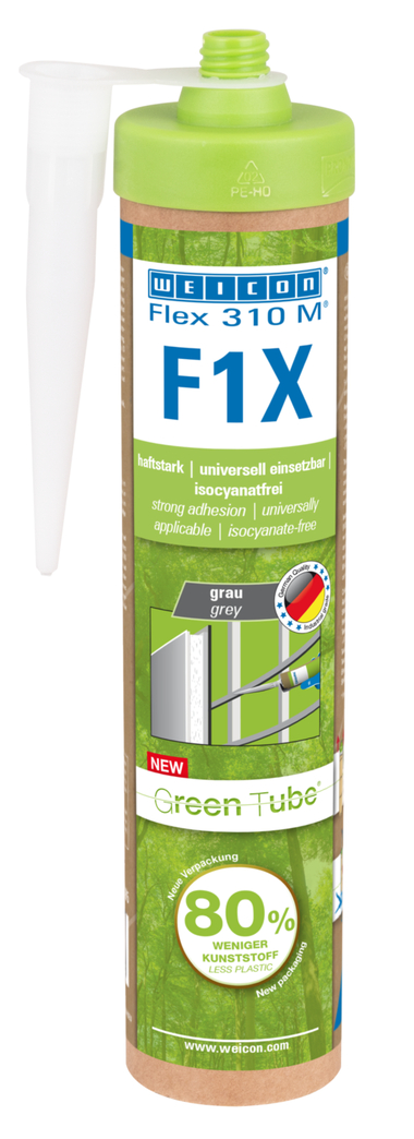 WEICON 绿色环保型弹性密封胶Flex 310 M F1X | 以MS聚合物为基材的密封胶，具备极高的初始强度，且耐温高达180°C