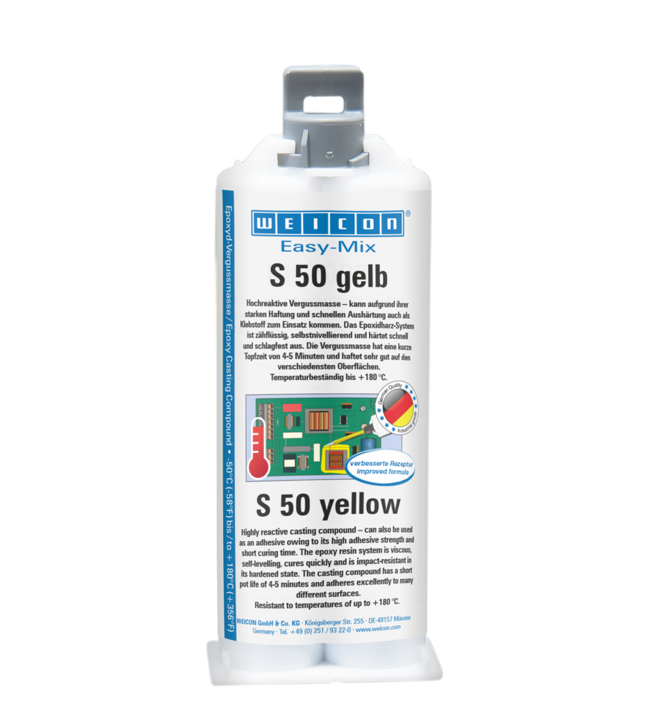 易混合型 Easy-Mix S 50 黄色款 | 耐高温的环氧树脂灌封材料