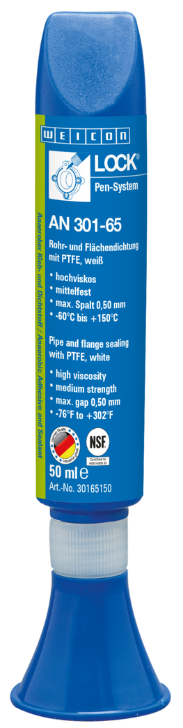 WEICON螺纹锁固胶 AN 301-65 | with PTFE, medium strength, with drinking water approval
