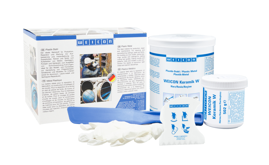 WEICON 耐磨型陶瓷修补剂 W | mineral-filled epoxy resin system for wear protection coating WEICON 耐磨型陶瓷修补剂 W | mineral-filled epoxy resin system for wear protection coating