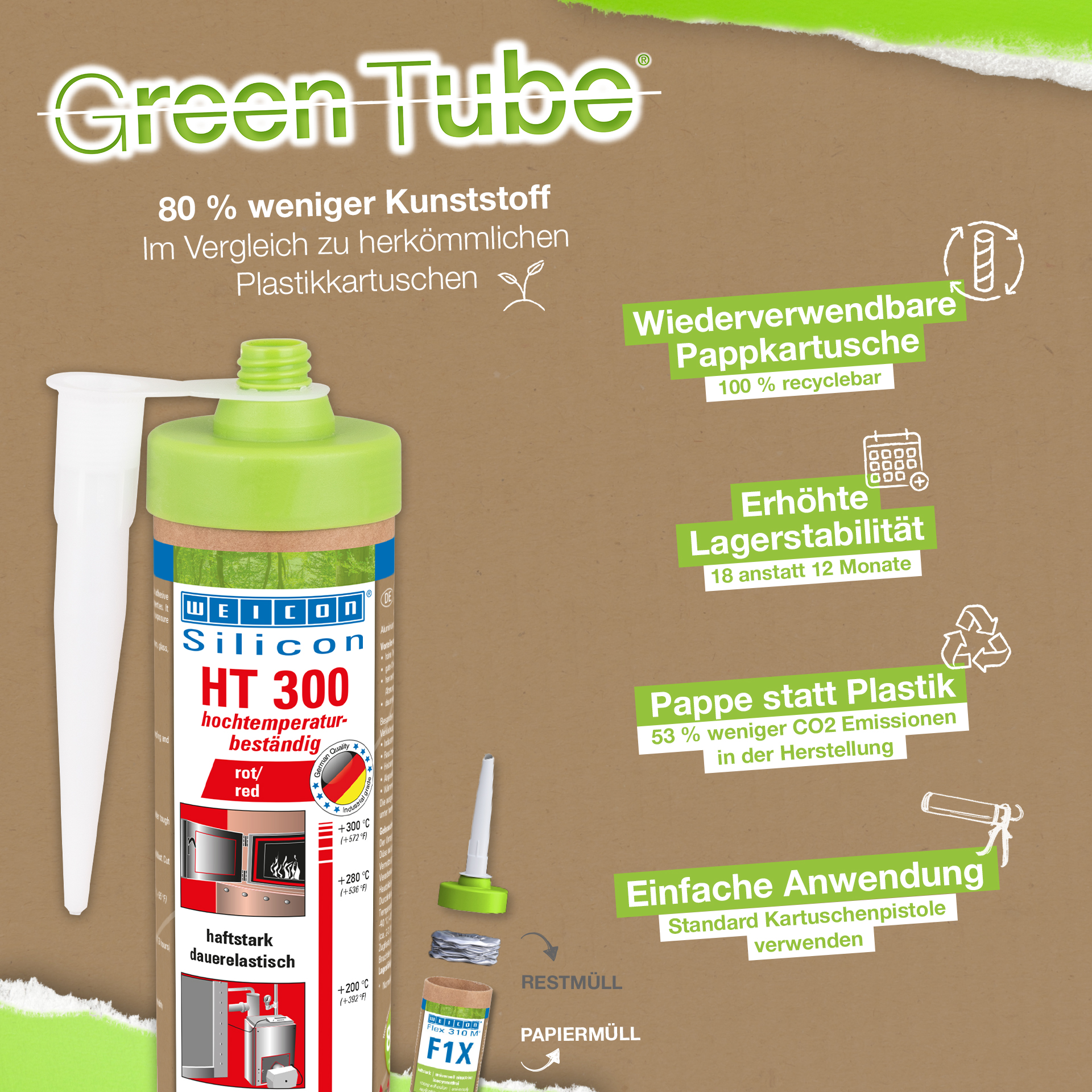 HT 300 | sealant, high-temperature-resistant up to 300°C
