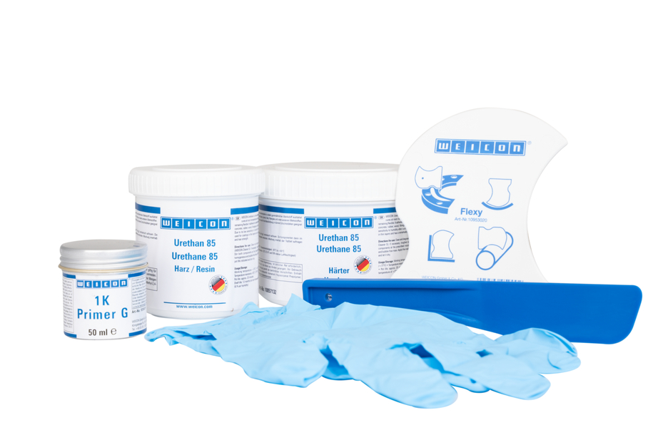 皮带维修套装 | polyurea repair and coating compound for rubber surfaces, work pack