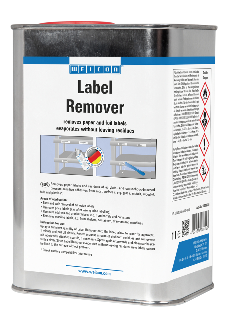 标签去除剂 | for paper and adhesive labels